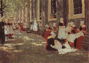 Max Liebermann The Orphanage at Amsterdam oil painting reproduction